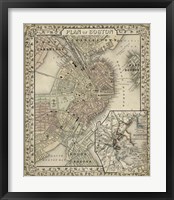 Plan of Boston Fine Art Print