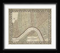 Plan of New Orleans Fine Art Print