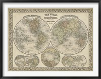 The World in Hemispheres Fine Art Print