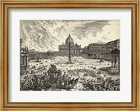 Veduta della Basilica di S.Pietro Fine Art Print