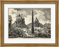 Veduta della Piazza del Popolo Fine Art Print