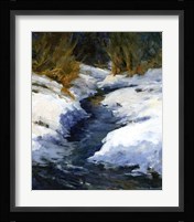 Snow on the Banks Fine Art Print