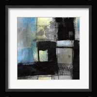 Black on Blue II Framed Print