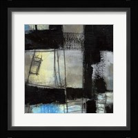 Black on Blue IV Framed Print