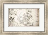 John Lord Sommers Map of North America Fine Art Print