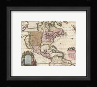 1698 Louis Hennepin Map of North America Fine Art Print