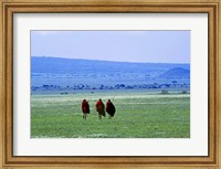 Maasai on Serengeti Africa Fine Art Print