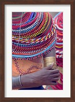 Samburu tribal beadwork Fine Art Print