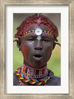 Portrait of a Samburu tribal Fine Art Print
