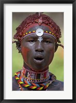 Portrait of a Samburu tribal Fine Art Print