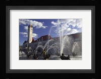 Fountains in front of a railroad station, Milles Fountain, Union Station, St. Louis, Missouri, USA Fine Art Print