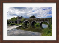 The 13 Arch Bridge over the River Funshion, Glanworth, County Cork, Ireland Fine Art Print