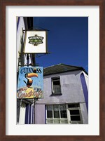 Pub Signs, Eyeries Village, Beara Peninsula, County Cork, Ireland Fine Art Print