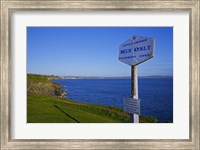 Anachronistic Sign, Guillamene Swimming Cove, Tramore, County Waterford, Ireland Fine Art Print