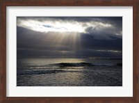 Sun Shining through Dark Clouds, Lady's Cove, The Copper Coast, County Waterford, Ireland Fine Art Print