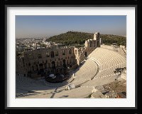 High angle view of an amphitheater, Odeon of Herodes Atticus, Acropolis, Athens, Attica, Greece Fine Art Print