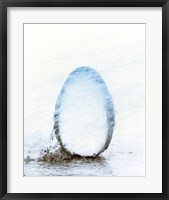 Crystal egg under water Fine Art Print