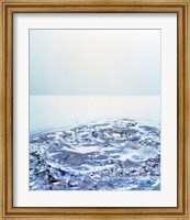 Churning water bubbles in bright light Fine Art Print