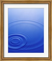 Rings in deep blue water Fine Art Print