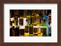 Bottles of Liquor, De Luan's Bar, Ballydowane, County Waterford, Ireland Fine Art Print