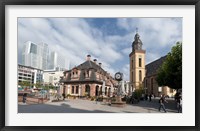 Church in a city, St. Catherine's Church, Hauptwache, Frankfurt, Hesse, Germany Fine Art Print