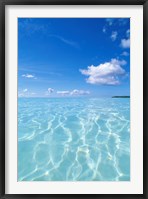 Tropical water with blue skies in background Fine Art Print