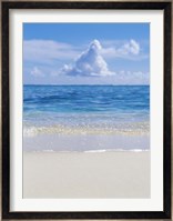 Tropical beach with blue skies in background Fine Art Print