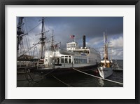 Maritime museum with Ferry Berkeley, San Diego Bay, San Diego, California, USA Fine Art Print