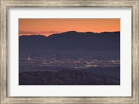 Coachella Valley and Palm Springs from Key's View, Joshua Tree National Park, California, USA Fine Art Print