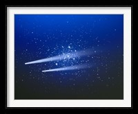 Space, Two Comets Fine Art Print