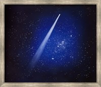 Space, Comet and stars Fine Art Print