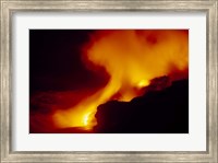 Lava from an Erupting Volcano, Big Island, Hawaii Fine Art Print