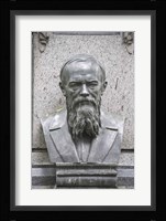 Grave of Fyodor Dostoevsky at Tikhinskoye Kladbistse the Tikhvin Cemetery, St. Petersburg, Russia Fine Art Print