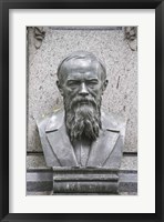 Grave of Fyodor Dostoevsky at Tikhinskoye Kladbistse the Tikhvin Cemetery, St. Petersburg, Russia Fine Art Print