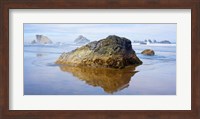 Rock formations in the sea, Bandon, Oregon, USA Fine Art Print