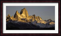 Sun Reflecting off Mt Fitzroy, Argentine Glaciers National Park, Santa Cruz Province, Patagonia, Argentina Fine Art Print