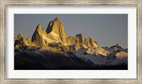 Sun Reflecting off Mt Fitzroy, Argentine Glaciers National Park, Santa Cruz Province, Patagonia, Argentina Fine Art Print