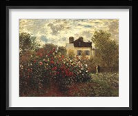 The Artist's Garden in Argenteuil Framed Print