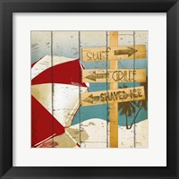 Going to the Beach I Framed Print