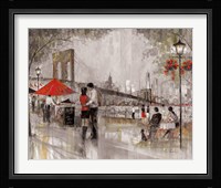 New York Romance Framed Print