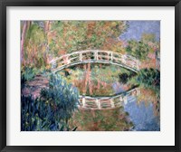 The Japanese Bridge, Giverny, 1892 Framed Print