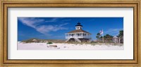 Lighthouse on the beach, Port Boca Grande Lighthouse, Gasparilla Island State Park, Gasparilla Island, Florida, USA Fine Art Print