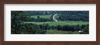 Winding road passing through a landscape, East Central, Missouri, USA Fine Art Print