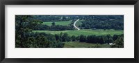 Winding road passing through a landscape, East Central, Missouri, USA Fine Art Print