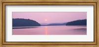 Sunset over mountains, Lake Chatuge, Western North Carolina, North Carolina, USA Fine Art Print