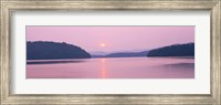 Sunset over mountains, Lake Chatuge, Western North Carolina, North Carolina, USA Fine Art Print