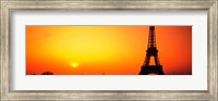 Eiffel Tower sunrise Paris France Fine Art Print