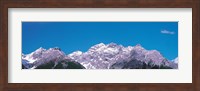 Mountain Range, Engadin Switzerland Fine Art Print