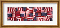 Close-up of American flags Fine Art Print