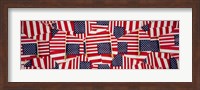 Close-up of American flags Fine Art Print